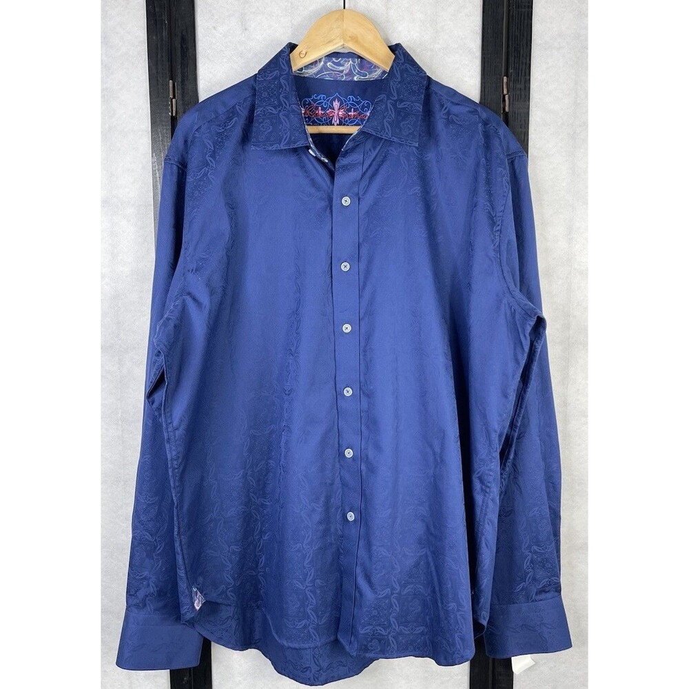 ROBERT GRAHAM Bayview Paisley Jacquard Shirt. Size: 2XL